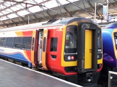 22.  Nottingham- Chesterfield-Romiley-Manchester Piccadilly-Eccles-Liverpool Lime Street